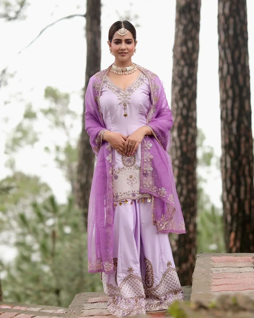 Malvi Malhotra Photoshoot In Violet Gown